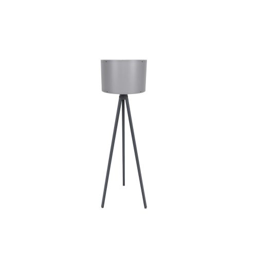 Opviq, 390FLH1111, Scandinavian floor lamp, gray MDF housing, height 145 cm, E27 socket, max. 40 W, 200 cm cable, stylish design for modern living spaces, CE certified