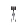 Industrial Scandinavian Floor Lamp, Black & Grey, 145 cm Height | MDF Body, Polypropylene Cap, E27 Socket, CE Certified | Stylish Lighting for Modern Spaces