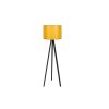 Scandinavian Floor Lamp, Yellow & Black, 145 cm Height | MDF Body, E27 Socket, 40W Max | Stylish Design with On/Off Switch, Perfect for Modern Spaces