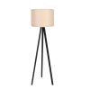 Scandinavian Floor Lamp, Cream & Black, 145 cm Height | MDF Body, E27 Socket, 40W Max | Stylish Design with On/Off Switch, Perfect for Modern Spaces