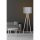 Scandinavian Floor Lamp, Cream & Grey, 145 cm Height | MDF Body, E27 Socket, 40W Max | Stylish Design with On/Off Switch, Perfect for Modern Spaces