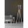 Scandinavian Floor Lamp, Black & Cream, 145 cm Height | MDF Body, E27 Socket, 200 cm Cable, Stylish Design for Modern Living Spaces | CE Certified