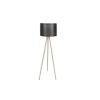 Scandinavian Floor Lamp, Black & Cream, 145 cm Height | MDF Body, E27 Socket, 200 cm Cable, Stylish Design for Modern Living Spaces | CE Certified