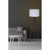 Scandinavian Floor Lamp, White & Walnut, 145 cm Height | MDF Body, E27 Socket, 40W Max | Stylish Design with On/Off Switch, Perfect for Modern Spaces