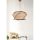 Opviq, 390FLH1596, Elegant Beige Chandelier with Wooden Body & Imitation Bamboo Cap, 65 cm Total Height, CE Certified, E27 Socket, Perfect for Modern Decor