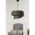 Opviq, 390FLH1631, Stylish Scandinavian Chandelier, Metal Body, Silver & Anthracite, 70 cm Height, CE Certified, E27 Socket Max 40W, Elegant Fabric Cap, 32x32 cm