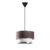 Stylish Chandelier with Metal Body, Anthracite & Silver, 65 cm Height | CE Certified, E27 Socket, 30 cm Diameter Cotton Cap | Perfect for Modern Decor