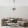 Opviq, 390FLH1819, Stylish Metal Chandelier, Grey & Silver, 65 cm Height | CE Certified, E27 Socket, 30 cm Diameter Cotton Cap | Perfect for Modern Living Spaces