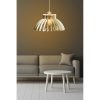 Elegant White Big Crown Chandelier, Adjustable Height 65 cm, MDF Body 3 mm, E27 Socket Max 40W | Scandinavian Design for Modern Spaces