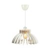 Elegant White Big Crown Chandelier, Adjustable Height 65 cm, MDF Body 3 mm, E27 Socket Max 40W | Scandinavian Design for Modern Spaces