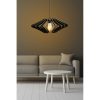 Elegant Black Big Angel Chandelier, MDF Body, 22 cm Cap Length, 59 cm Diameter, Adjustable Cable, E27 Max 40W | Scandinavian Design for Modern Spaces