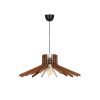 Elegant Boomerang Chandelier, Walnut MDF Body, 20 cm Height, 59 cm Diameter, Adjustable Cable, E27 Socket Max 40W | Perfect for Modern Spaces