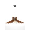 Elegant Boomerang Chandelier, Walnut MDF Body, 20 cm Height, 59 cm Diameter, Adjustable Cable, E27 Socket Max 40W | Perfect for Modern Spaces