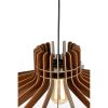 Elegant Boomerang Chandelier, Walnut MDF Body, 20 cm Height, 59 cm Diameter, Adjustable Cable, E27 Socket Max 40W | Perfect for Modern Spaces