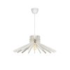Elegant Boomerang Chandelier, White MDF Body, 20 cm Height, 59 cm Diameter, Adjustable Cable, E27 Socket Max 40W | Perfect for Modern Spaces