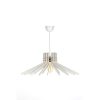 Elegant Boomerang Chandelier, White MDF Body, 20 cm Height, 59 cm Diameter, Adjustable Cable, E27 Socket Max 40W | Perfect for Modern Spaces
