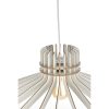 Elegant Boomerang Chandelier, White MDF Body, 20 cm Height, 59 cm Diameter, Adjustable Cable, E27 Socket Max 40W | Perfect for Modern Spaces