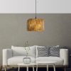 Elegant Chandelier with Metal Body, Replica Bamboo Design, 20 cm Cap Length, Adjustable Cable, CE Certified, Antiquation Color | Perfect for Modern Spaces