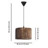 Elegant Chandelier with Metal Body, Replica Bamboo Design, 20 cm Cap Length, Adjustable Cable, CE Certified, Antiquation Color | Perfect for Modern Spaces