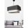 Stylish Chandelier with Metal Body & Jute Cap, 70 cm Height, E27 Socket (Max 40W), Anthracite & White | CE Certified, Perfect for Modern Spaces