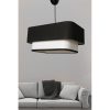 Elegant Black & White Chandelier, Metal Body with Jute Cap, 70 cm Height, E27 Socket (Max 40W) | CE Certified | Perfect for Modern Decor