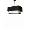 Elegant Black & White Chandelier, Metal Body with Jute Cap, 70 cm Height, E27 Socket (Max 40W) | CE Certified | Perfect for Modern Decor