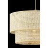 Elegant Cream Chandelier, Metal Body, 30x30 cm Cotton Cap, 65 cm Total Height, E27 Socket (Max 60W) | CE Certified | Perfect for Modern Spaces