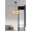 Elegant Camel Color Chandelier, Metal Body, 30x30 cm Cotton Cap, 65 cm Total Height, E27 Socket (Max 60W) | CE Certified, Perfect for Modern Spaces