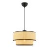 Elegant Camel Color Chandelier, Metal Body, 30x30 cm Cotton Cap, 65 cm Total Height, E27 Socket (Max 60W) | CE Certified, Perfect for Modern Spaces