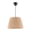 Elegant Cream Chandelier with Metal Body & Jute Cap, 65 cm Height | Adjustable Cable, E27 Socket (Max 40W) | CE Certified, Perfect for Modern Spaces