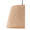 Elegant Cream Chandelier with Metal Body & Jute Cap, 65 cm Height | Adjustable Cable, E27 Socket (Max 40W) | CE Certified, Perfect for Modern Spaces