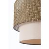Elegant Metal Chandelier with Adjustable Cable, Beige & Cream Cotton Cap (30x30 cm, 20 cm Height) | CE Certified, E27 Socket, Max 40W | Stylish Lighting for Home Decor