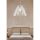 Elegant Cloudy Chandelier, White MDF Body, 31 cm Height, 37 cm Diameter, Adjustable Cable, E27 Socket, Max 40W | Perfect for Modern Home Décor