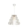 Elegant Cloudy Chandelier, White MDF Body, 31 cm Height, 37 cm Diameter, Adjustable Cable, E27 Socket, Max 40W | Perfect for Modern Home Décor