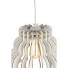 Elegant Cloudy Chandelier, White MDF Body, 31 cm Height, 37 cm Diameter, Adjustable Cable, E27 Socket, Max 40W | Perfect for Modern Home Décor