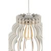Elegant Cloudy Chandelier, White MDF Body, 31 cm Height, 37 cm Diameter, Adjustable Cable, E27 Socket, Max 40W | Perfect for Modern Home Décor