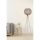 Elegant Cream Floor Lamp, Handmade Jute Cap, 145 cm Height, MDF Body, CE Certified, Perfect for Bohemian & Scandinavian Decor | Max 40W E27 Socket