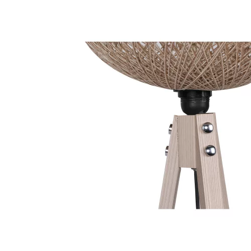 Opviq, 390FLH1134, Elegant cream floor lamp, handmade jute cap, 145 cm high, MDF housing, CE certification, perfect for bohemian and scandinavian decor | Max 40W E27 socket