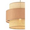 Elegant Metal Chandelier, Camel & Beige, 65 cm Height | CE Certified, E27 Socket (Max 60W) | Stylish Lighting for Modern Homes & Spaces