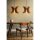 Elegant Scandinavian Wing Chandelier (2 Pieces), Walnut Color, 22 cm Cap Length, Adjustable Cable, E27 Socket, Total Height 55 cm | Stylish Lighting for Modern Spaces