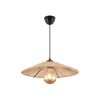 Elegant Camel Color Chandelier, Metal Body with Jute Cap, 40x40 cm, 55 cm Height, CE Certified, Adjustable Cable, E27 Socket, Max 40W | Perfect for Modern Spaces