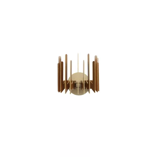 Opviq, 390FLH2110, Elegant zigzag wall lamp (2 pcs), with walnut coating, 20x24x19 cm | MDF housing, E27 socket Max 40W | Perfect for modern interior design and atmosphere