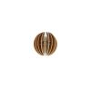 Elegant Walnut Half Sphere Wall Lamp Sconce (2 Pieces), 19.5 cm | MDF Body, E27 Socket, Max 40W | Modern Design for Stylish Home Decor