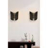 Elegant Black Tulip Wall Lamp Sconce (2 Pieces), MDF Body, 20 cm Height | E27 Socket, Max 40W | Perfect for Modern Home Decor & Ambiance