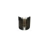 Elegant Black Tulip Wall Lamp Sconce (2 Pieces), MDF Body, 20 cm Height | E27 Socket, Max 40W | Perfect for Modern Home Decor & Ambiance