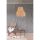 Opviq, 390FLH1849, Elegant Metal Chandelier with Raffia Cap, 30x20 cm | Adjustable Height 70 cm | CE Certified, E27 Socket, Natural Color | Perfect for Modern Spaces