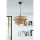Opviq, 390FLH2415, Elegant Metal Chandelier with Cotton Cap, Beige & Black, 72 cm Height | CE Certified, E27 Socket, 40x40 cm Cap | Perfect for Modern Home Decor