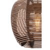 Opviq, 390FLH2274, Elegant Wooden Chandelier with Replica Bamboo Cap, 31x31 cm, Height 70 cm | CE Certified, Adjustable Cable, E27 Socket, Brown Finish | Perfect for Modern Decor
