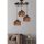 Elegant Wooden Chandelier with Imitation Bamboo Cap, 85 cm Height | CE Certified, 3 x E27 Socket, Antiquation Finish | Perfect for Modern Home Decor