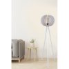 Scandinavian Floor Lamp, White MDF Body, 145 cm Height, 33 cm Cap, E27 Socket, 40W Max, CE Certified, Stylish & Functional Lighting for Modern Spaces
